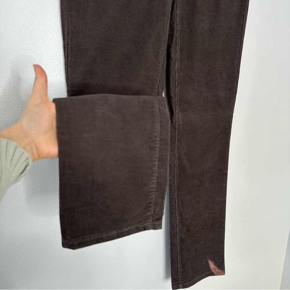 NWT Ann Taylor LOFT Curvy Straight Corduroy Pants Sz 4/27 Brown Lightweight FLAW - Picture 3 of 12